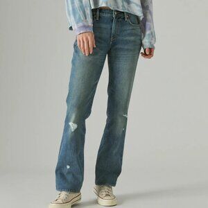 Lucky Brand Easy Rider Jeans - 4/27R - Distressed Medium Vintage Wash